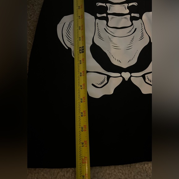 NEW Glow in dark Womens Skeleton Bones LS Dress, XS (2/4) - Picture 5 of 6